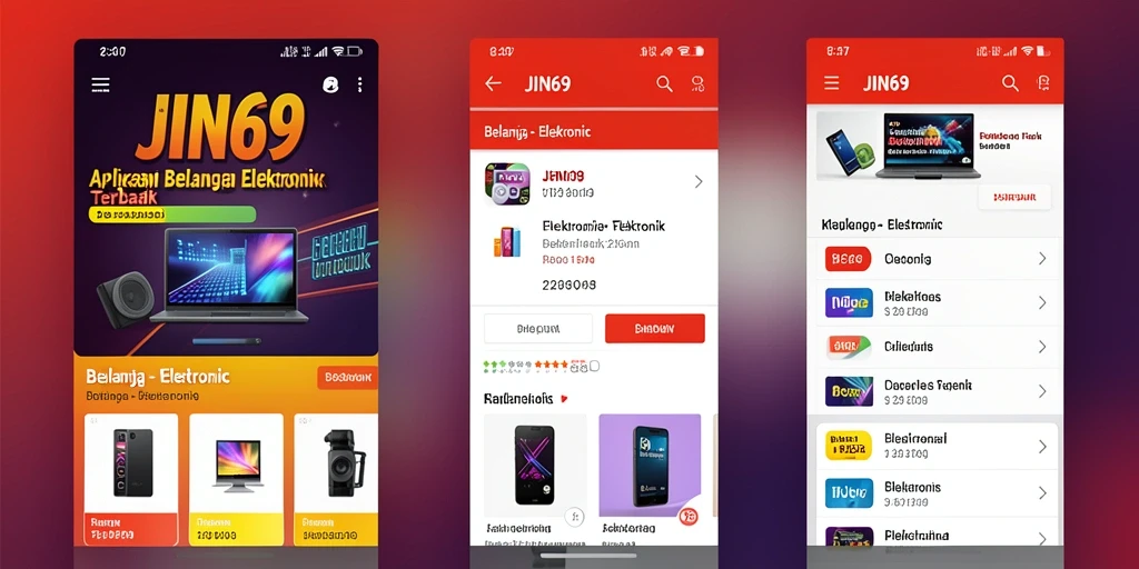 Antarmuka aplikasi JIN69 yang intuitif dan mudah digunakan.