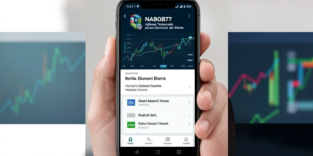 Tampilan utama aplikasi NABOB77 dengan informasi Ekonomi Bisnis.