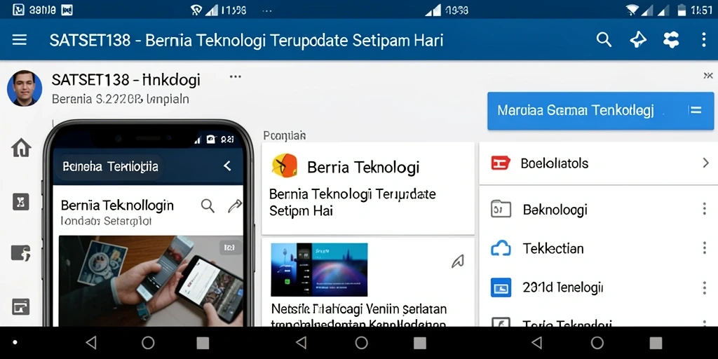 Antarmuka aplikasi SATSET138 yang modern dan informatif.