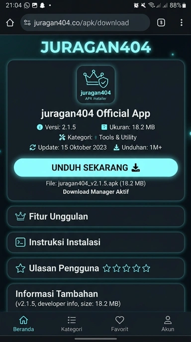 Unduh dan Instal APK juragan404 untuk Android